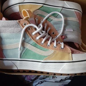 Van's high top suede sneakers